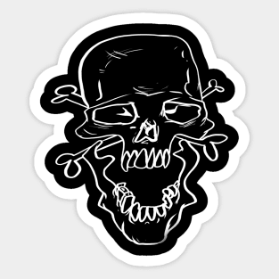 open mouth Sticker